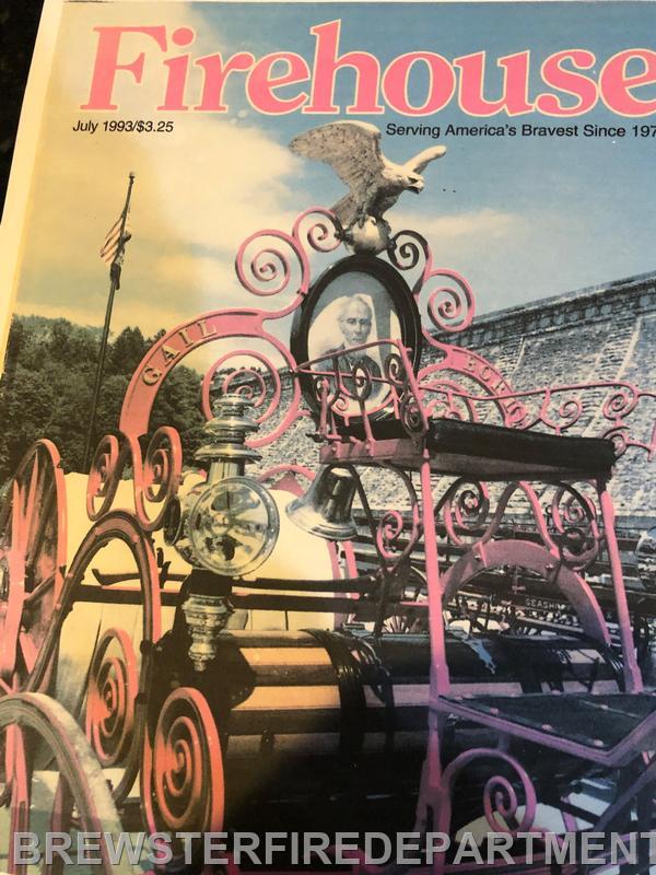 Photo #1 
July 1993 Brewster Hose Cart on Firehouse Magazine