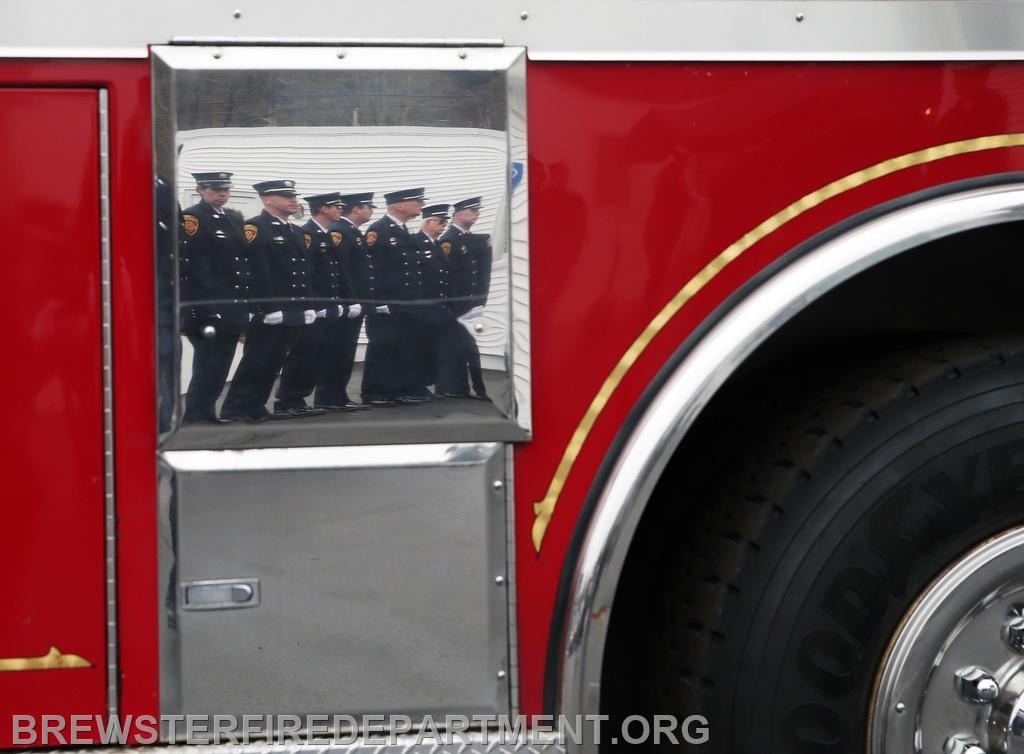 Photo # 5
More members lined up as seen in reflection on Company 1 Tanker