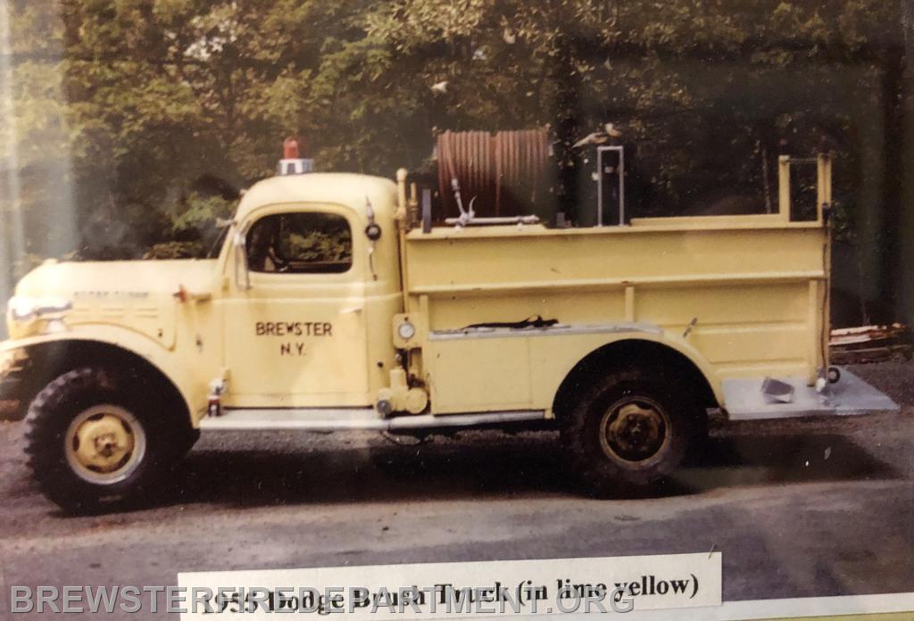 Photo #12 The Power wagon became a brush fire truck and was painted a green per Chief Chuck Doyle