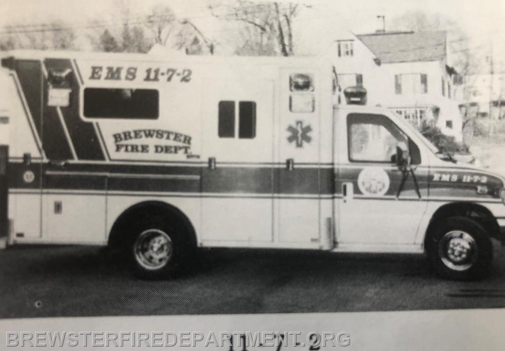 1987 Ford Box Ambulance. As calls became more frequent, a second ambulance was frequently needed simultaneously